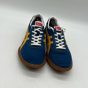 Asics Onitsuka Tiger Ohbori Ex Mens Sz 11 Blue Yellow Mesh Running Sneakers Shoe
